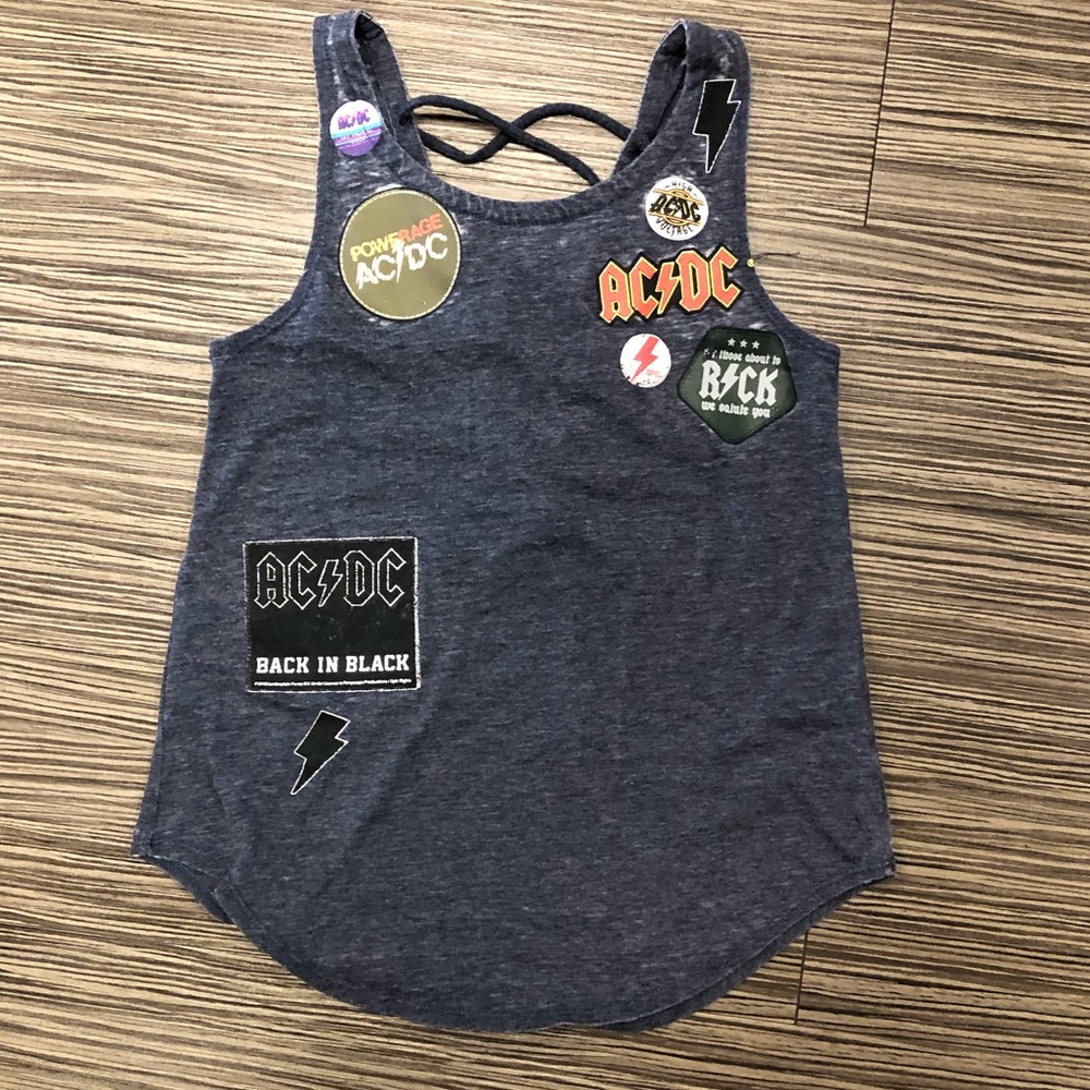 AC/DC Patchwork tank Available in XS, S